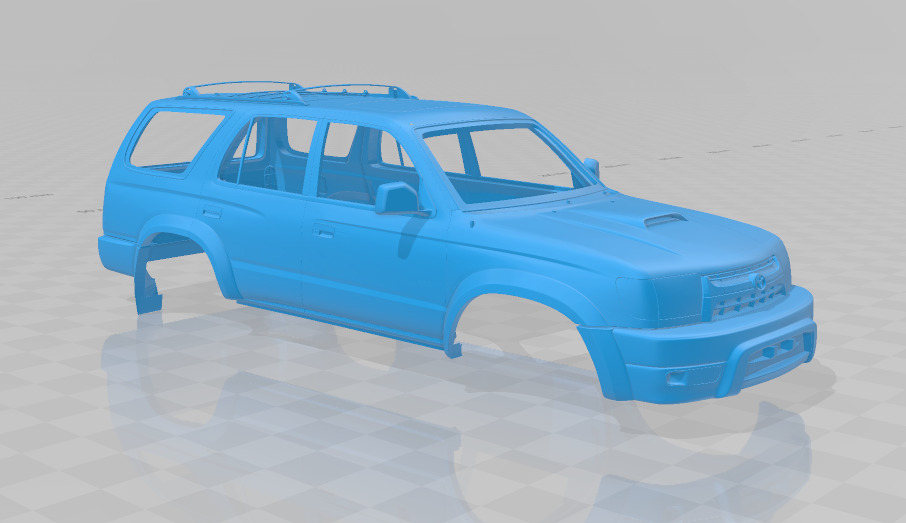 Toyota 4Runner 1999 - Body Car STL Model 3D print model_7