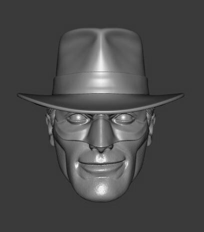 DC JSA CRIMSON AVENGER EXPRESSIONS 3-PACK HEADSCULPT 3D print model_4