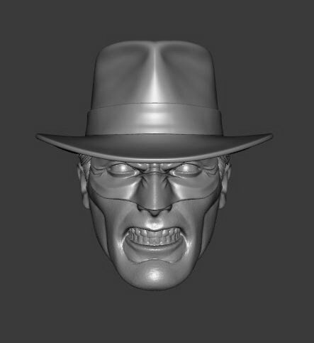 DC JSA CRIMSON AVENGER EXPRESSIONS 3-PACK HEADSCULPT 3D print model_7