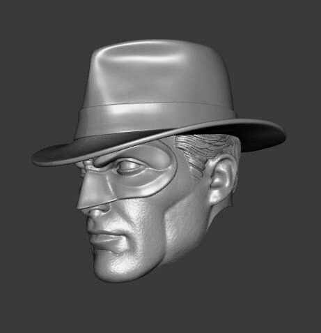 DC JSA CRIMSON AVENGER EXPRESSIONS 3-PACK HEADSCULPT 3D print model_3