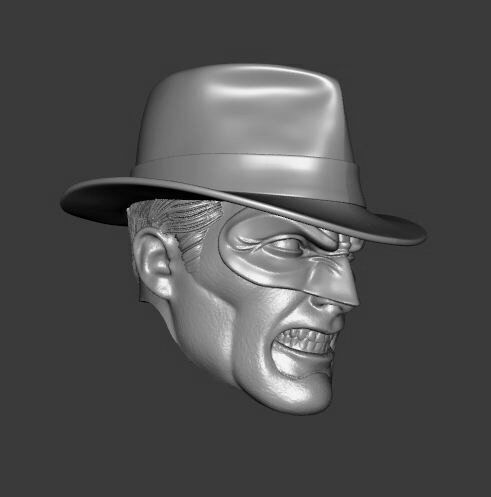 DC JSA CRIMSON AVENGER EXPRESSIONS 3-PACK HEADSCULPT 3D print model_8