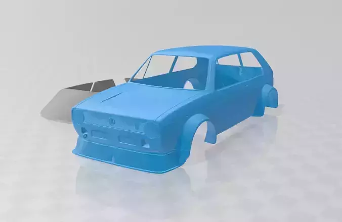 Volkswagen Golf MK1 Race Cup 1974 - Body Car STL Model 3D print model
