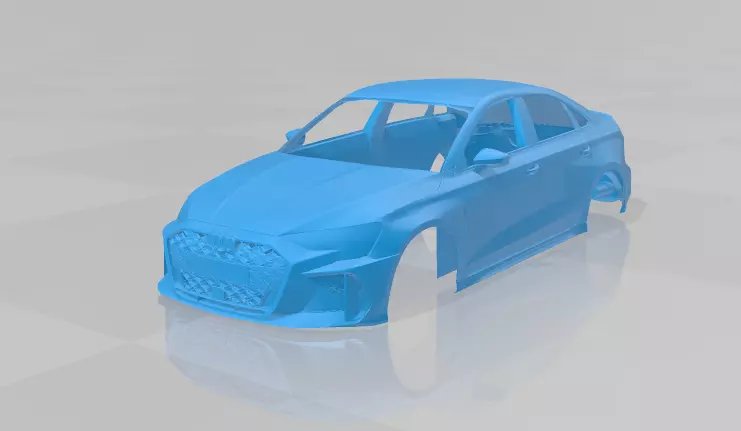 Audi RS3 Sedan 2025 - Body Car STL Model 3D print model_0