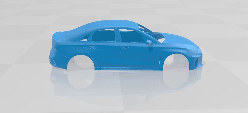 Audi RS3 Sedan 2025 - Body Car STL Model 3D print model_6