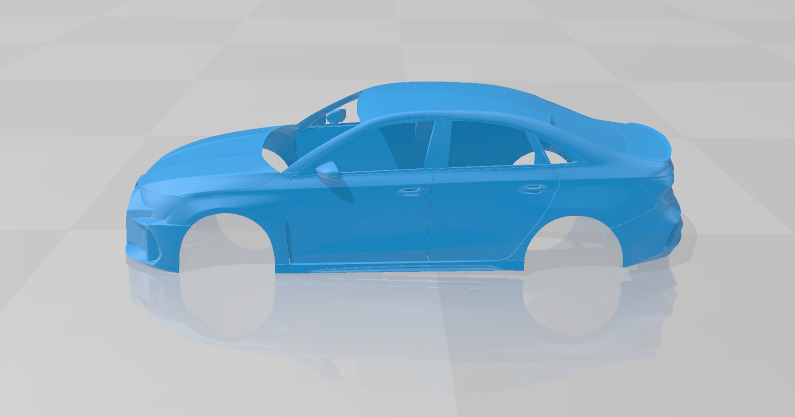 Audi RS3 Sedan 2025 - Body Car STL Model 3D print model_2