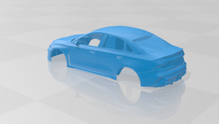 Audi RS3 Sedan 2025 - Body Car STL Model 3D print model_3