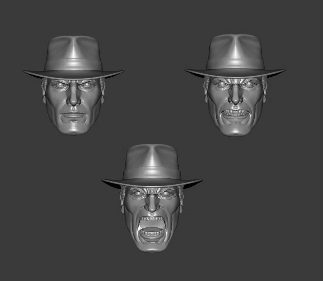 DC JSA DR OCCULT EXPRESSIONS 3-PACK HEADSCULPT 3D print model_0