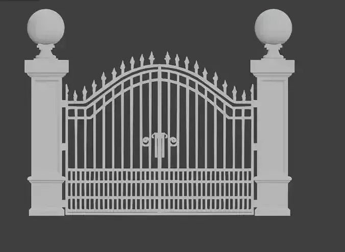 Medieval Castle Gate 3D print model