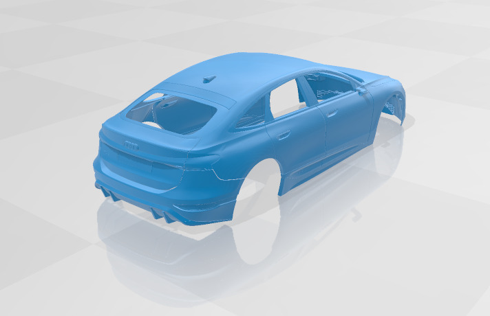 Audi A6 Sportback e-tron 2025 - Body Car STL Model 3D print model_6