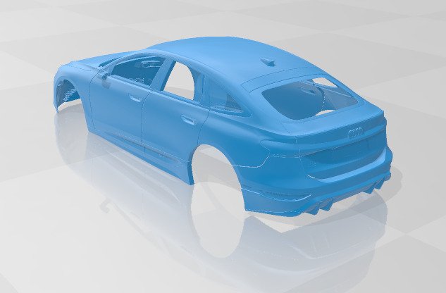 Audi A6 Sportback e-tron 2025 - Body Car STL Model 3D print model_4