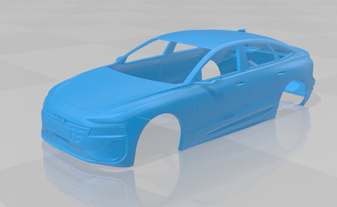 Audi A6 Sportback e-tron 2025 - Body Car STL Model 3D print model_1