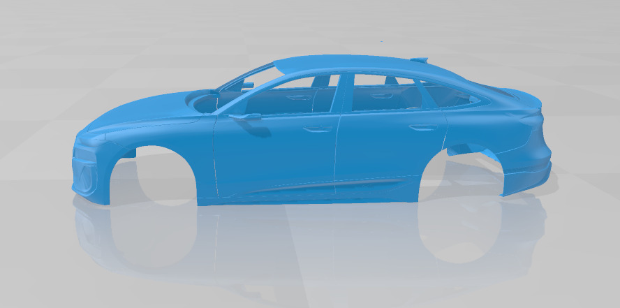 Audi A6 Sportback e-tron 2025 - Body Car STL Model 3D print model_2