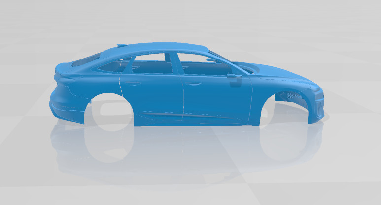 Audi A6 Sportback e-tron 2025 - Body Car STL Model 3D print model_7