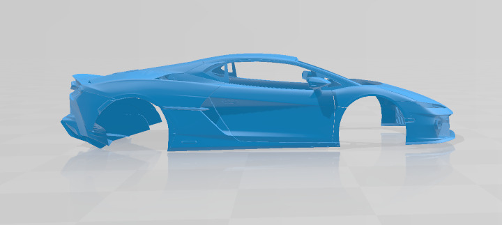 Temerario - Body Car STL Model 3D print model_6