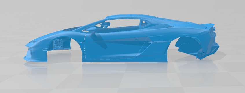 Temerario - Body Car STL Model 3D print model_2