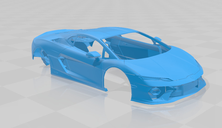 Temerario - Body Car STL Model 3D print model_7