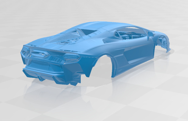 Temerario - Body Car STL Model 3D print model_5