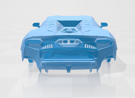 Temerario - Body Car STL Model 3D print model_4