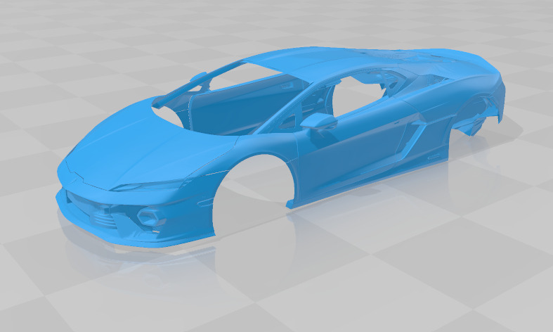 Temerario - Body Car STL Model 3D print model_1