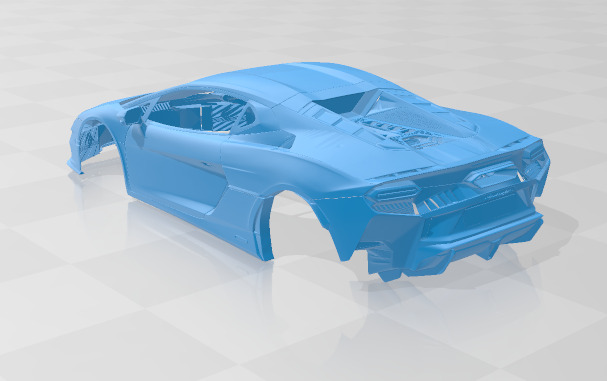 Temerario - Body Car STL Model 3D print model_3