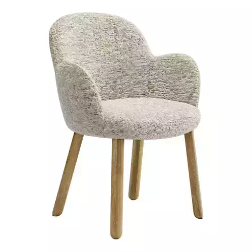 Moroso tulp chair-wood legs