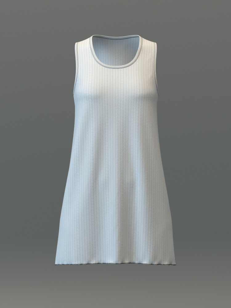 SL Ribbed Tunic and Flared Pants 3D model_22