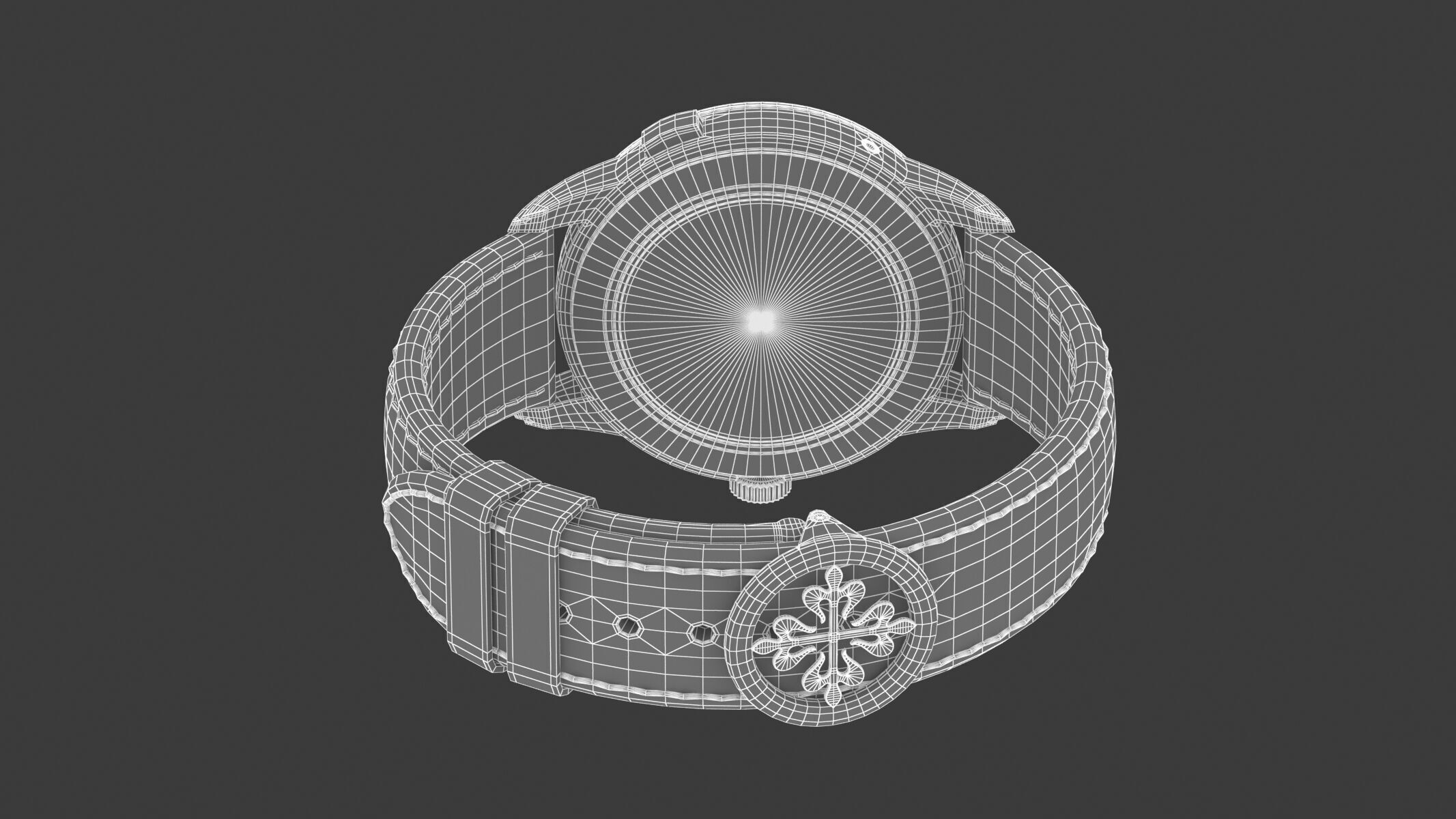 Patek Philippe Ref 5330G-001 Perpetual Calendar White Gold Watch 3D model_18