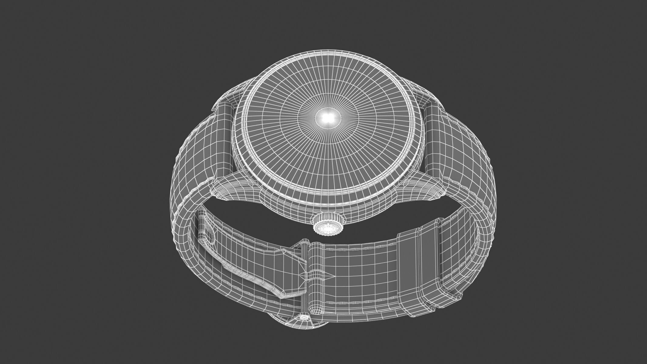 Patek Philippe Ref 5330G-001 Perpetual Calendar White Gold Watch 3D model_17