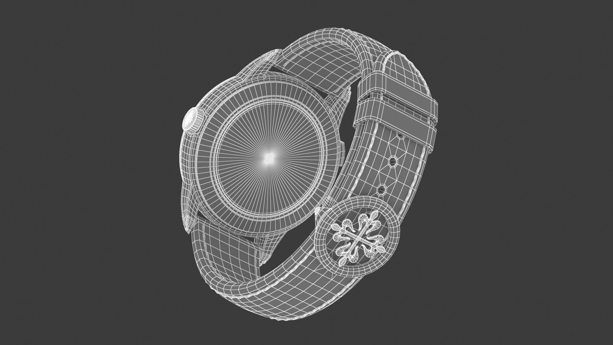 Patek Philippe Ref 5330G-001 Perpetual Calendar White Gold Watch 3D model_14