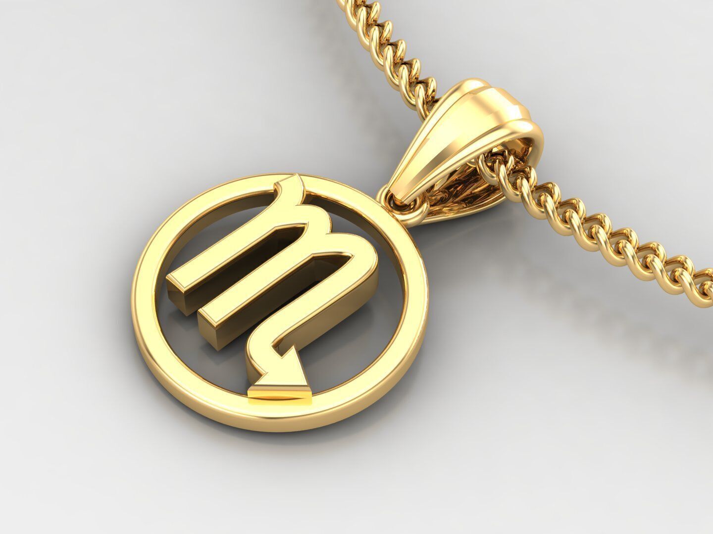 12 Zodiac Pendant Version 2 Bulk Album For Sell 3dm STL 3D print model_3