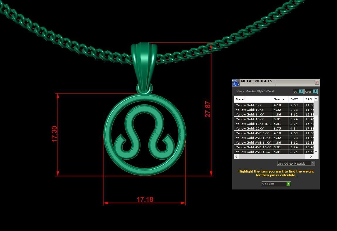 12 Zodiac Pendant Version 2 Bulk Album For Sell 3dm STL 3D print model_14