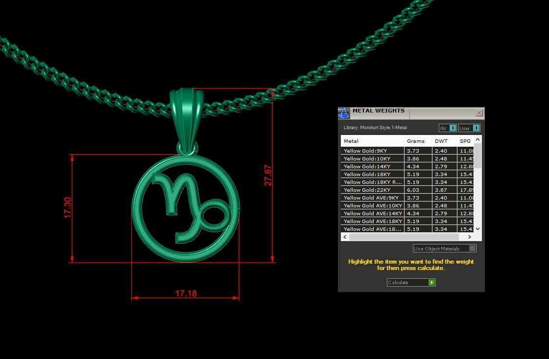 12 Zodiac Pendant Version 2 Bulk Album For Sell 3dm STL 3D print model_21