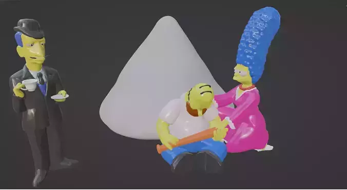 simpsons meme pack 3D print model