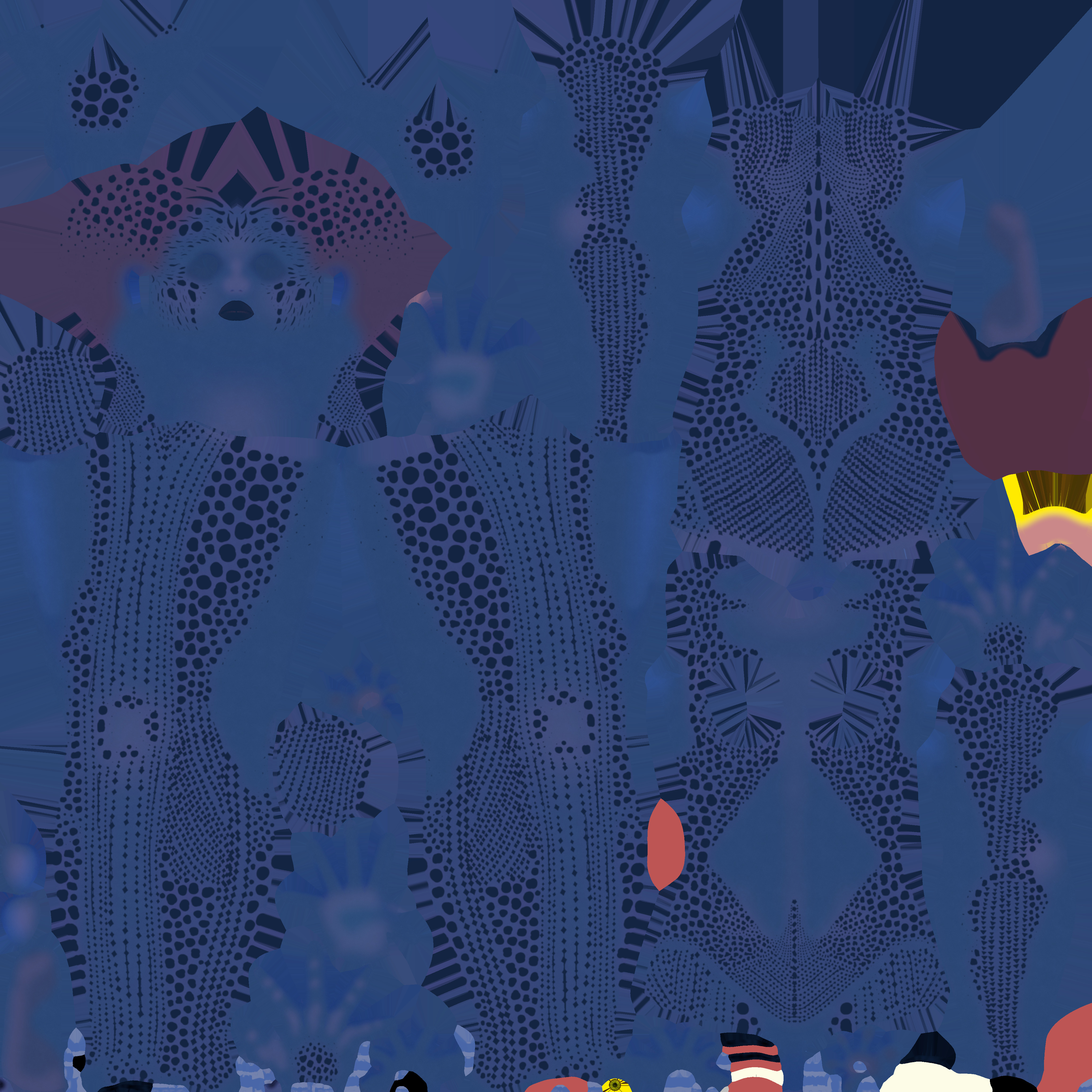 Girl Character Low-poly 3D model_16