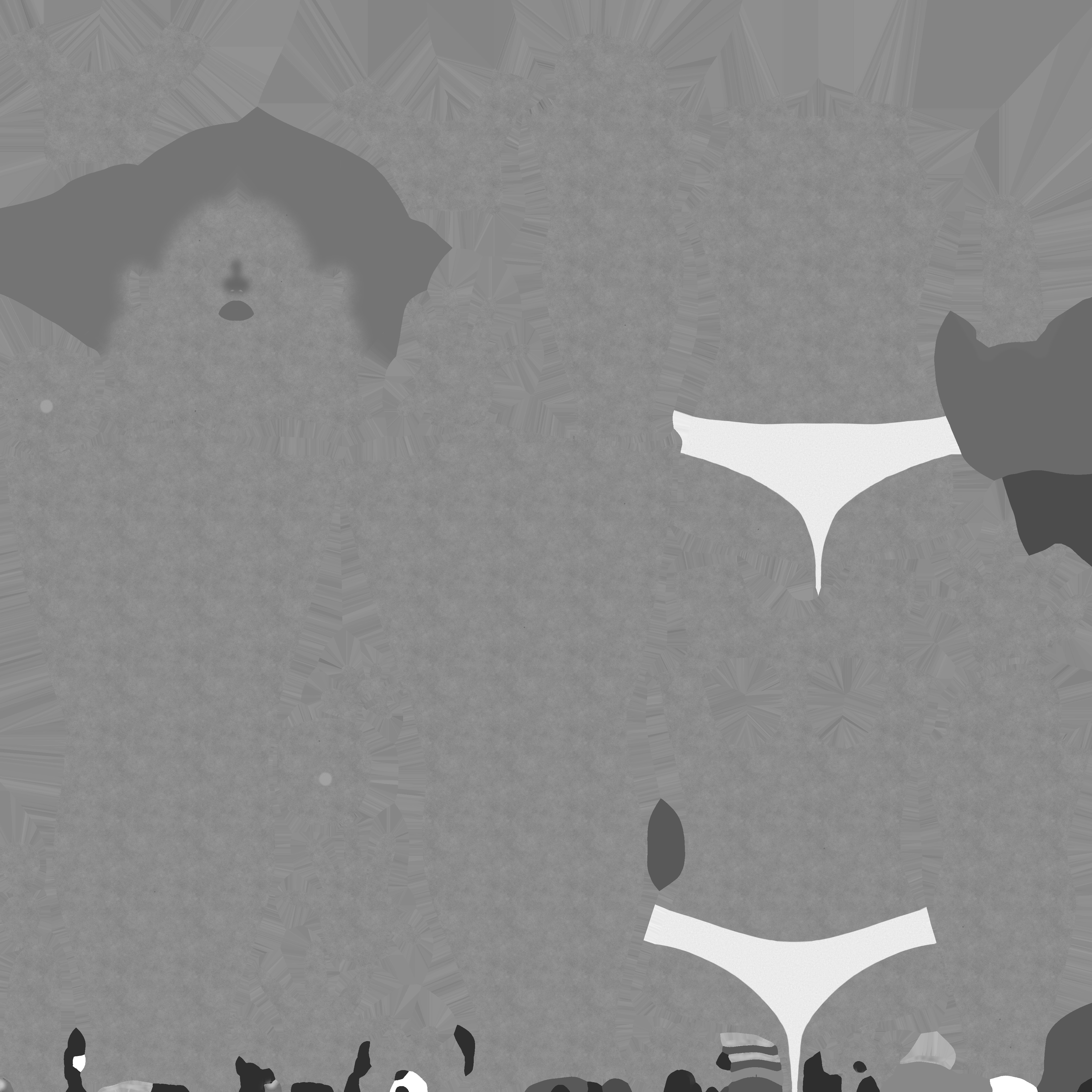 Girl Character Low-poly 3D model_23