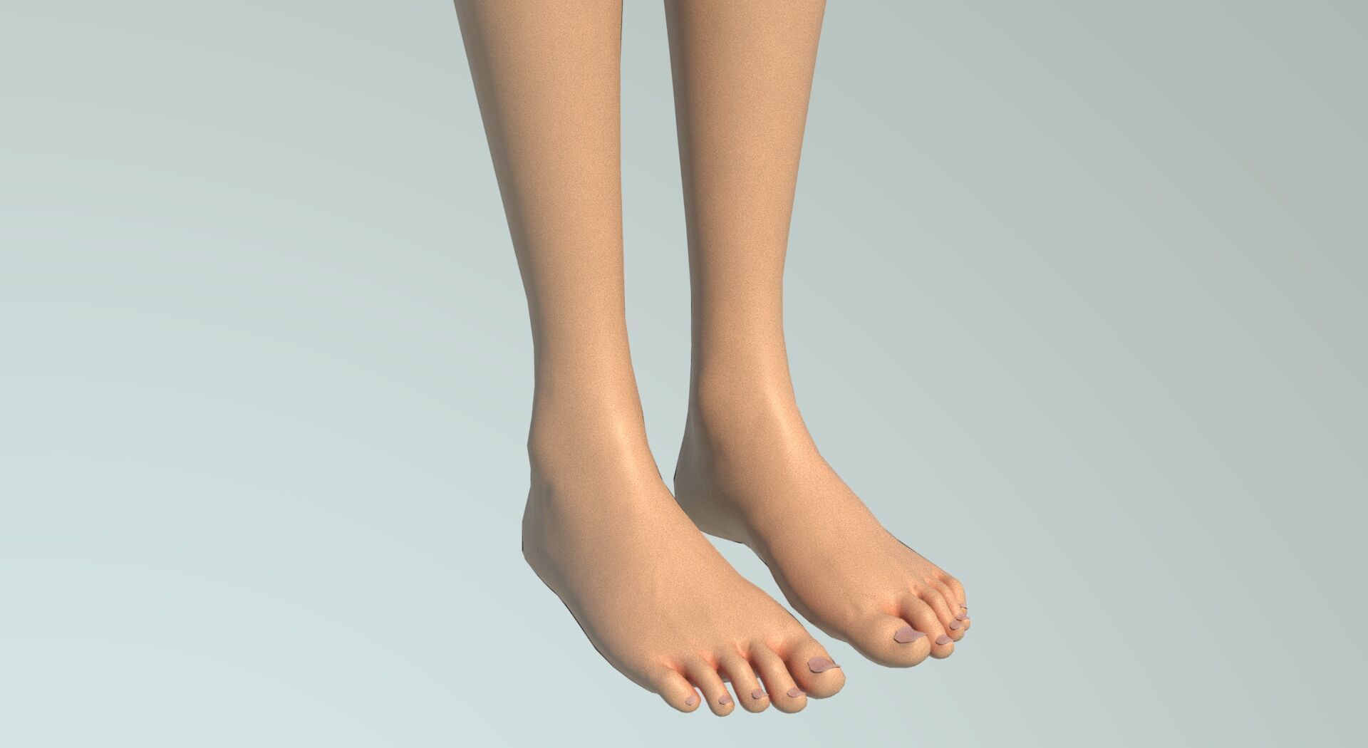 Girl Character Low-poly 3D model_10