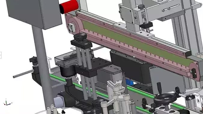 Automatic Packaging Machine  Solution for Food Cosmetics 3D model 7