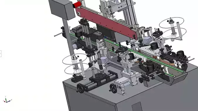 Automatic Packaging Machine  Solution for Food Cosmetics 3D model 6