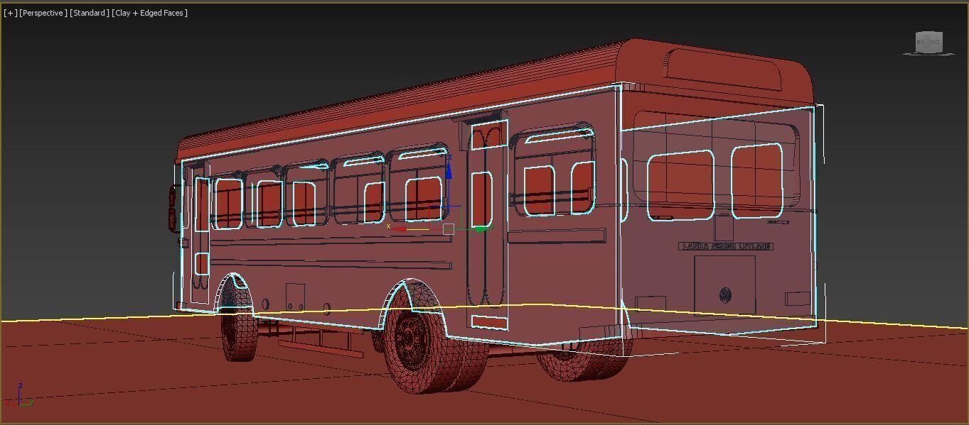 lanka ashok leyland bus 3D model_5