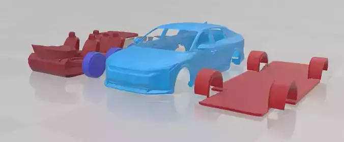 Kia K4 - Separate Parts STL Model