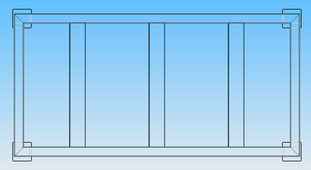 Material Storage Rack 900 x 450 x 900 mm 3D model_1
