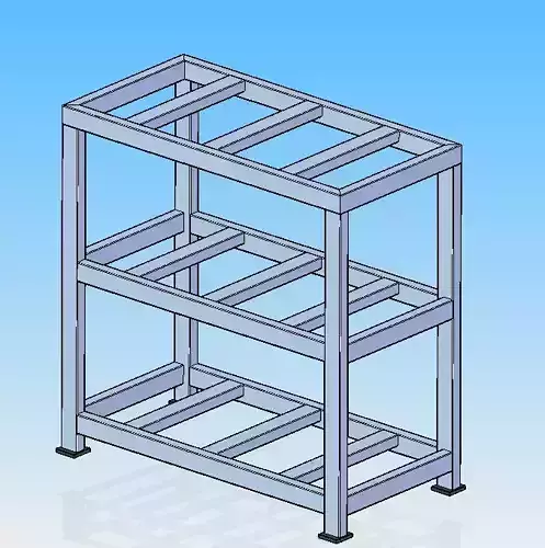 Material Storage Rack 900 x 450 x 900 mm