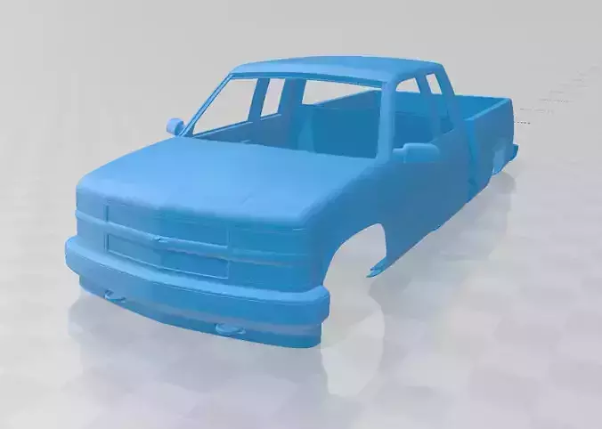 Chevrolet C1500 Extended Cab 1988 - Body Car STL Model