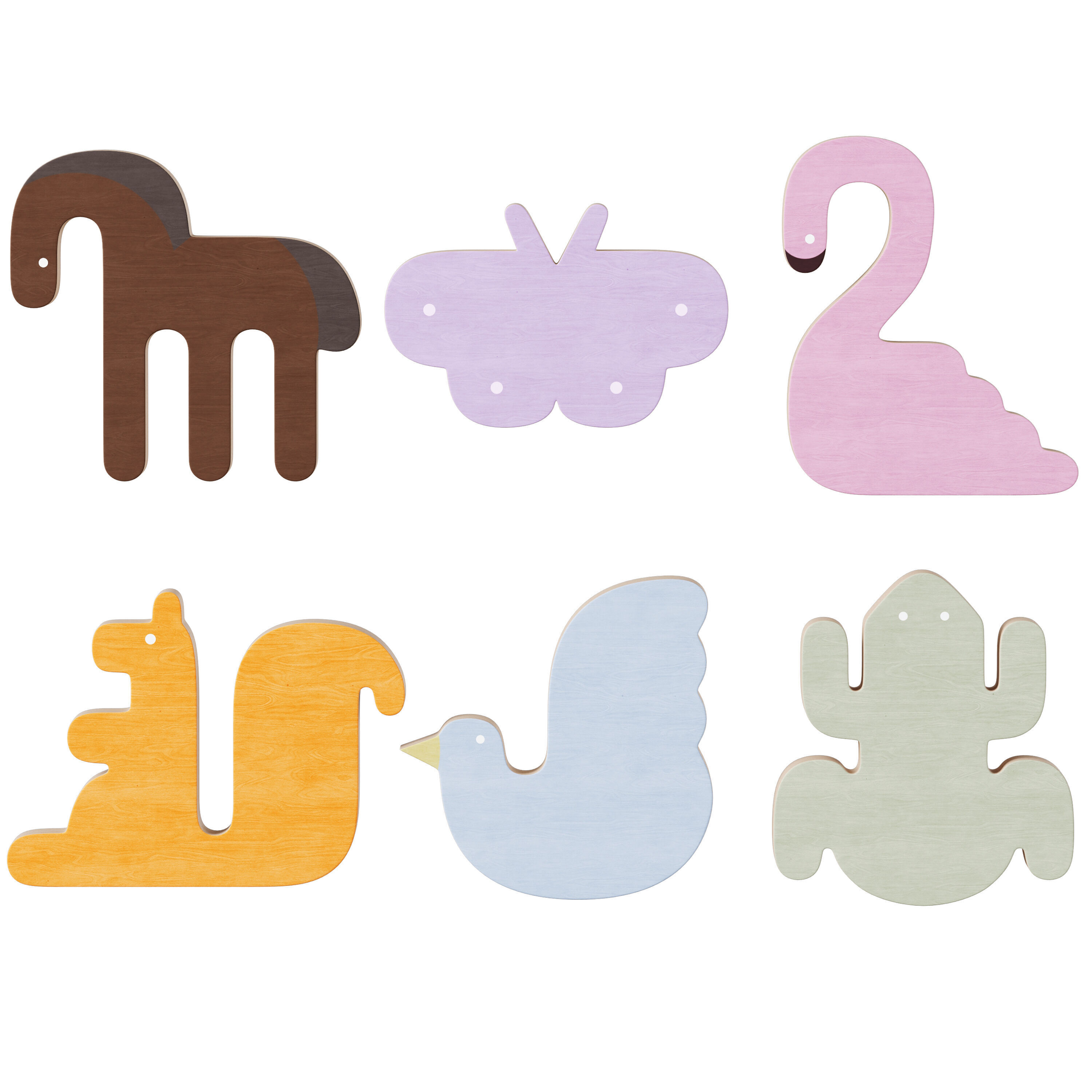Animal Shaped Kids Furniture Handles and Wall Hooks 2 3D model_3