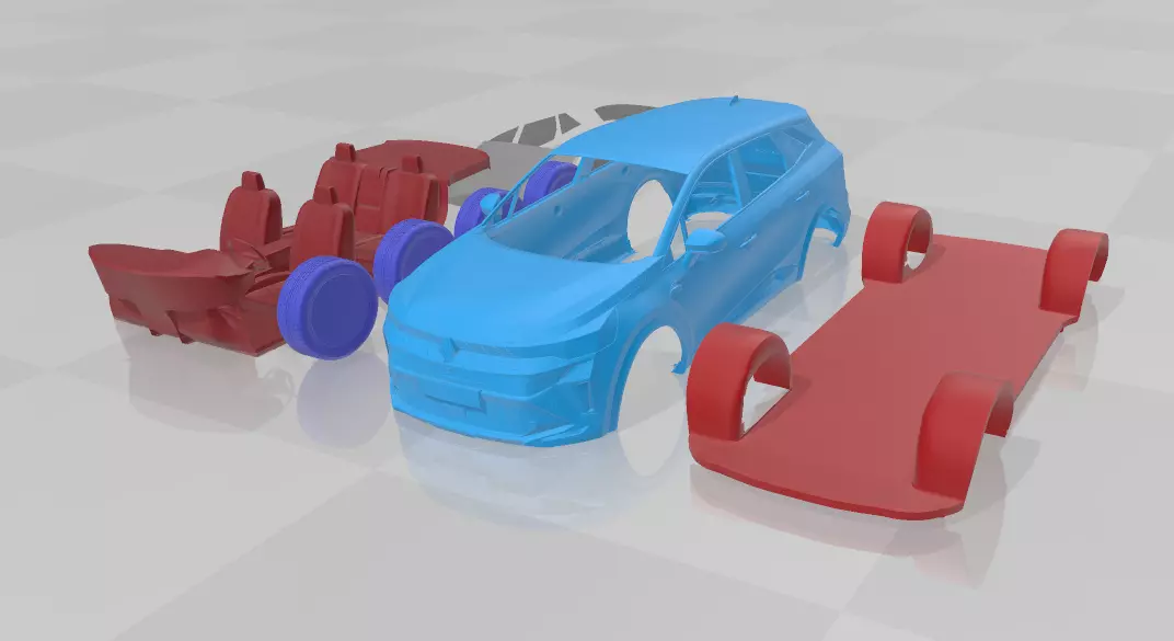 Renault Symbioz - Separate Parts STL Model 3D print model_0