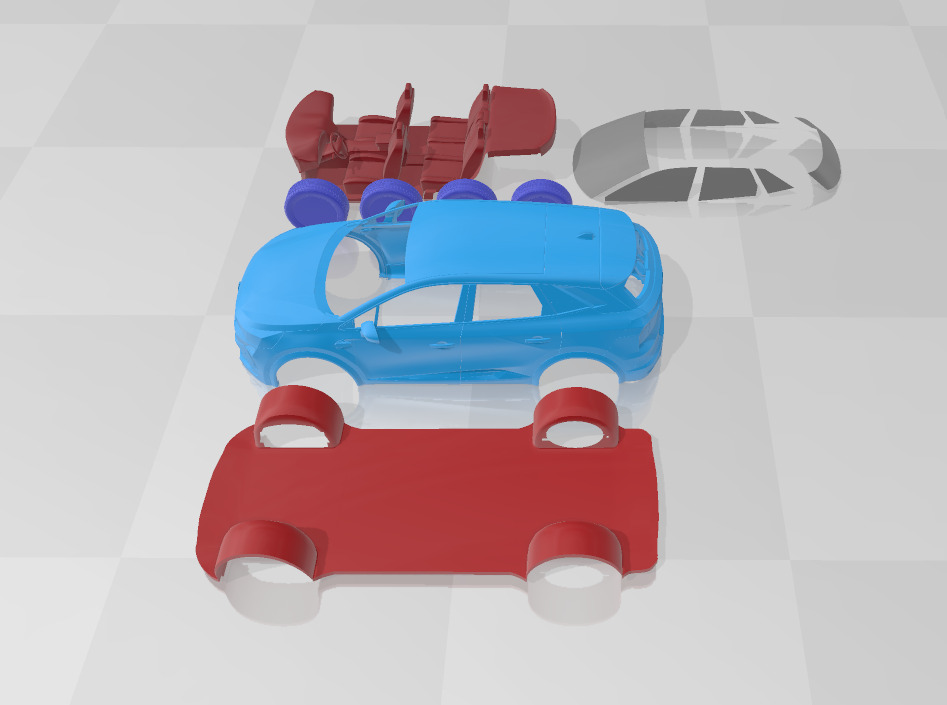 Renault Symbioz - Separate Parts STL Model 3D print model_2