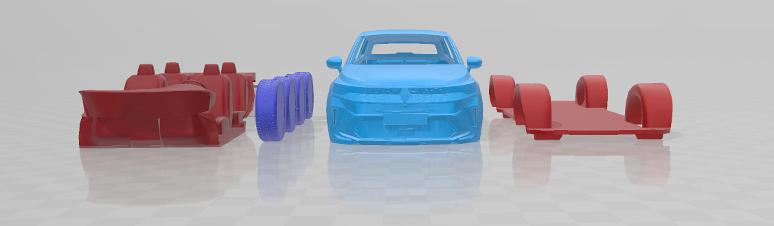 Renault Symbioz - Separate Parts STL Model 3D print model_8