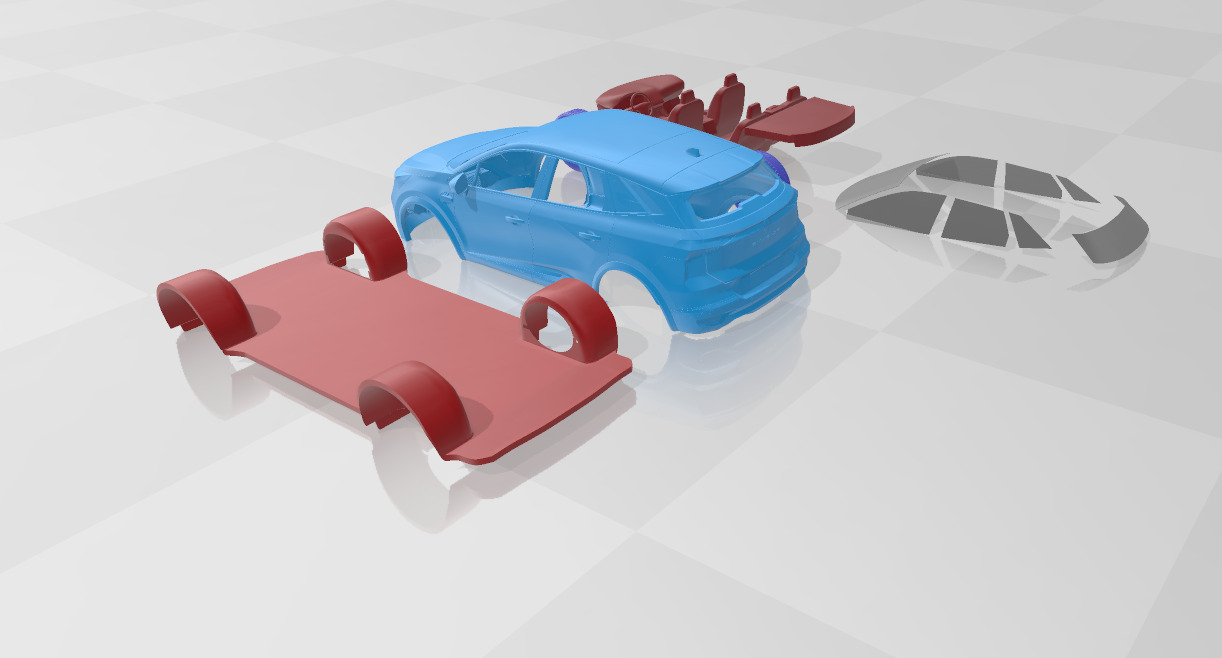 Renault Symbioz - Separate Parts STL Model 3D print model_3