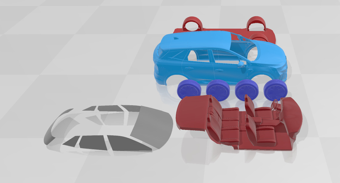 Renault Symbioz - Separate Parts STL Model 3D print model_6