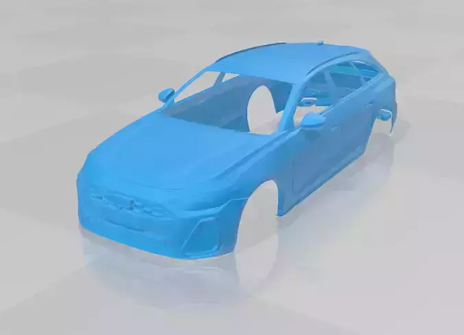 Audi A5 Avant 2025 - Body Car STL Model
